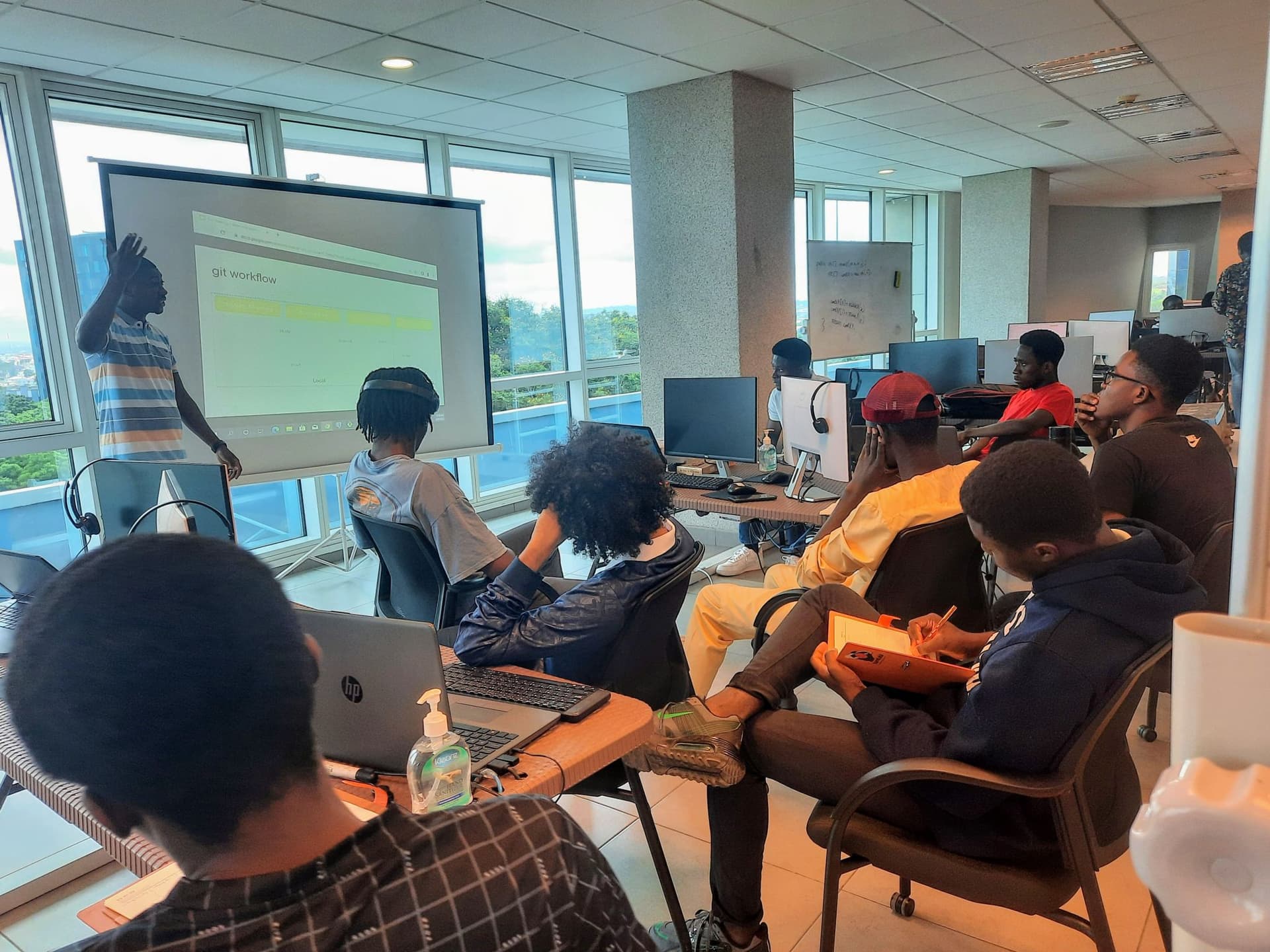 Several Team members in a Meeting